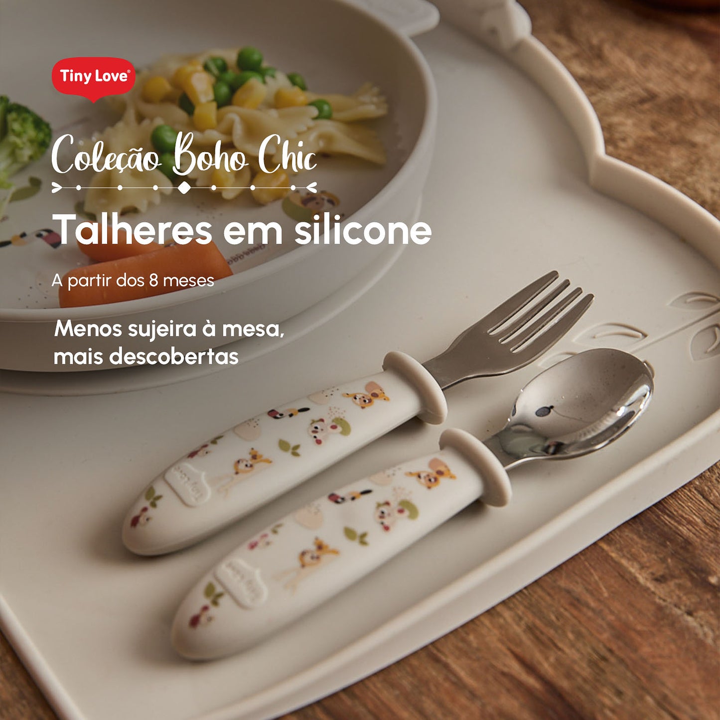 Talheres em Silicone